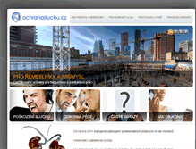 Tablet Screenshot of ochranasluchu.cz